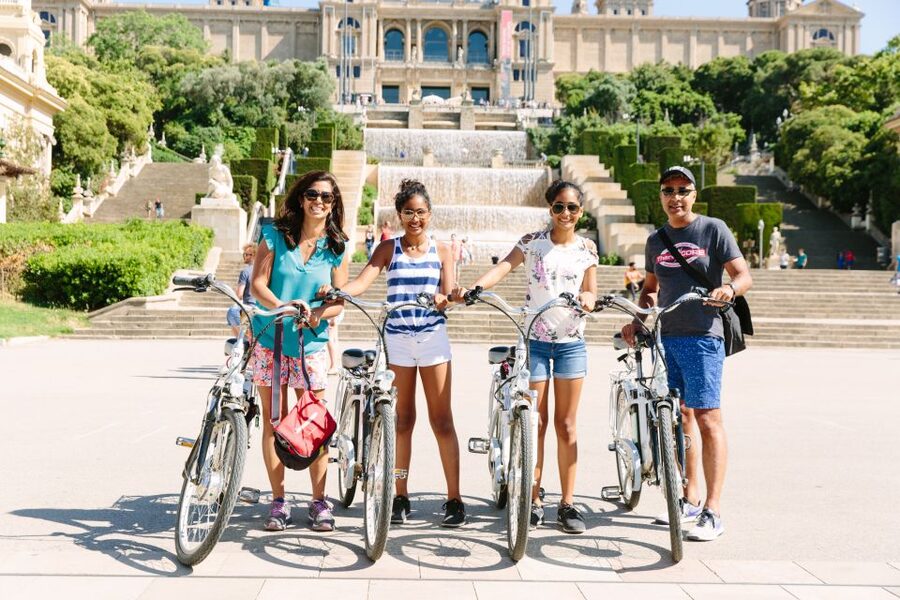 Electric Bike Tour of Montjuic and Barcelona - Palau Nacional and the architecture you can actually take in