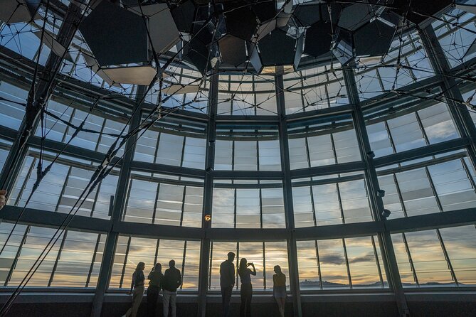 Entrance to the Mirador Torre Glories Barcelona - Audio guide and free Wi-Fi: small perks that help a lot at height