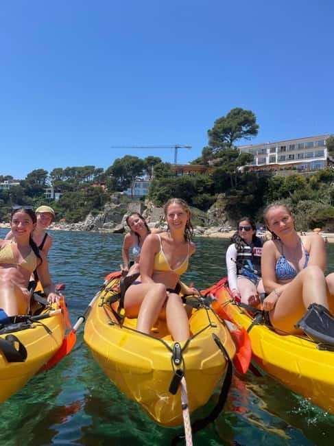 From Barcelona: Costa Brava Kayak & Snorkel Tour with Picnic - From Kulas Bar to the Costa Brava Start Point