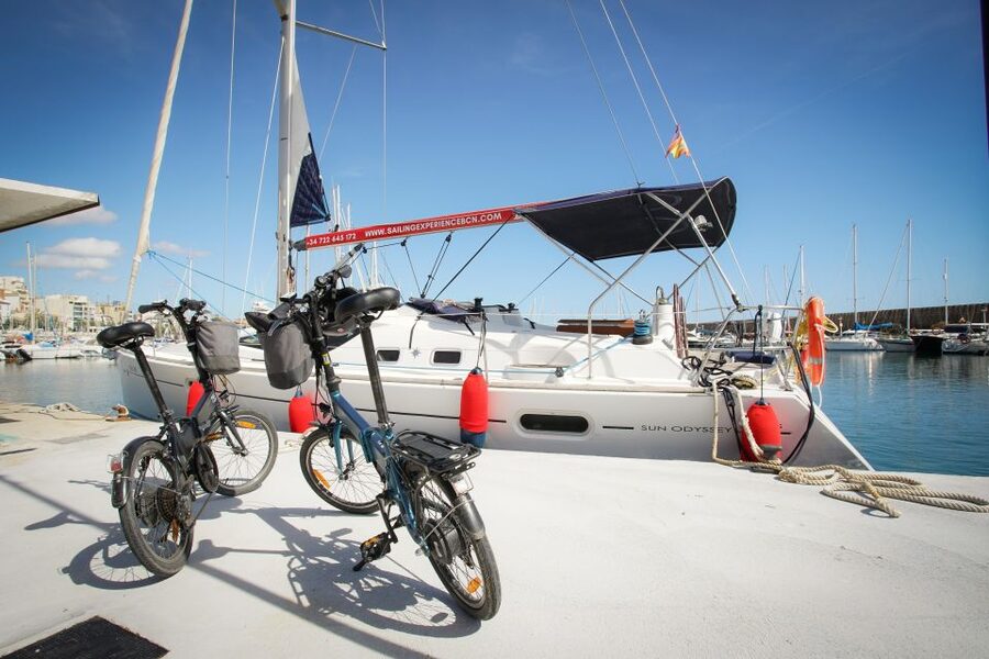 From Barcelona: E-Bike and Sailing Tour with Wine Tastings - Alella wine visit: tasting, snacks, and what you learn