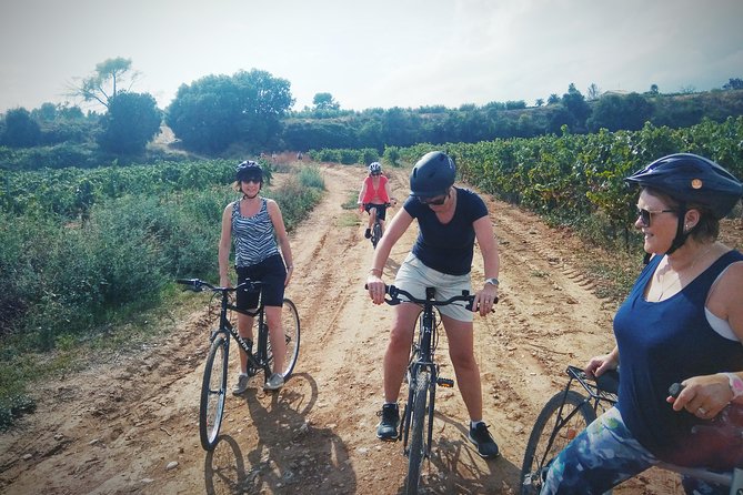 From Sitges: Bike Tour and Winery Visit with Free Hotel Pick Up. - The other stops: grape trials, a casual cava break, and poolside tastings