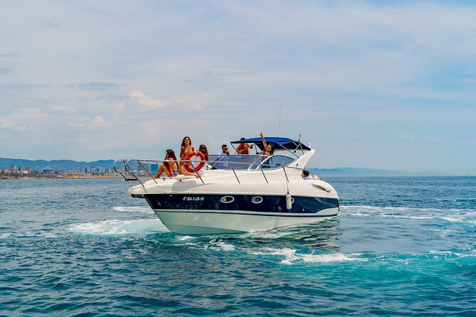 Gobbi Yacht Rental in Barcelona 9 Pax 2/4/8hs - Swim and Snorkel Time: Cala Montgat Maresme, High Seas, and Hotel W