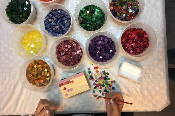 Guided Gaudí Mosaic Workshop for Children in Barcelona 1 Hours - Inside Mosaiccos at Carrer dels Assaonadors