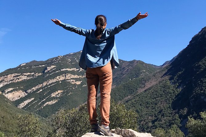 Hike to Secret Waterfalls of the Pyrenees Mountains, From Barcelona & Girona - The waterfall payoff: jumping in at Sant Aniol dAguja
