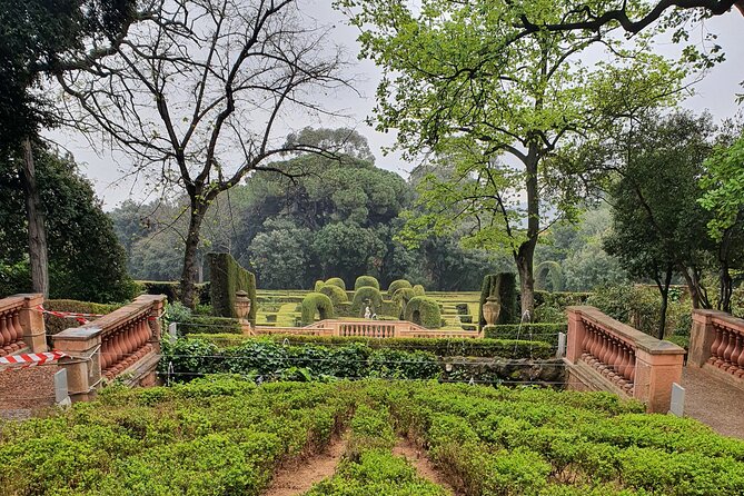 Horta Labyrinth Walking Tour in Barcelona - The garden set pieces: Palace, fountains, and myth stops in a single route