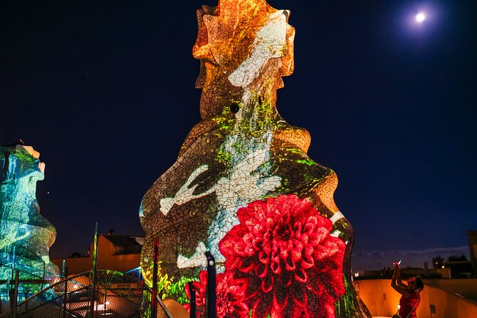 La Pedrera - Casa Mila Night Experience - The rooftop terrace show on Gaudí’s chimneys