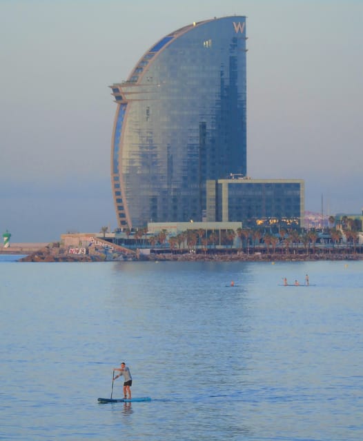 Paddlesurf Lesson in Barcelona - The short journey finish: when you’re ready, you ride a bit further