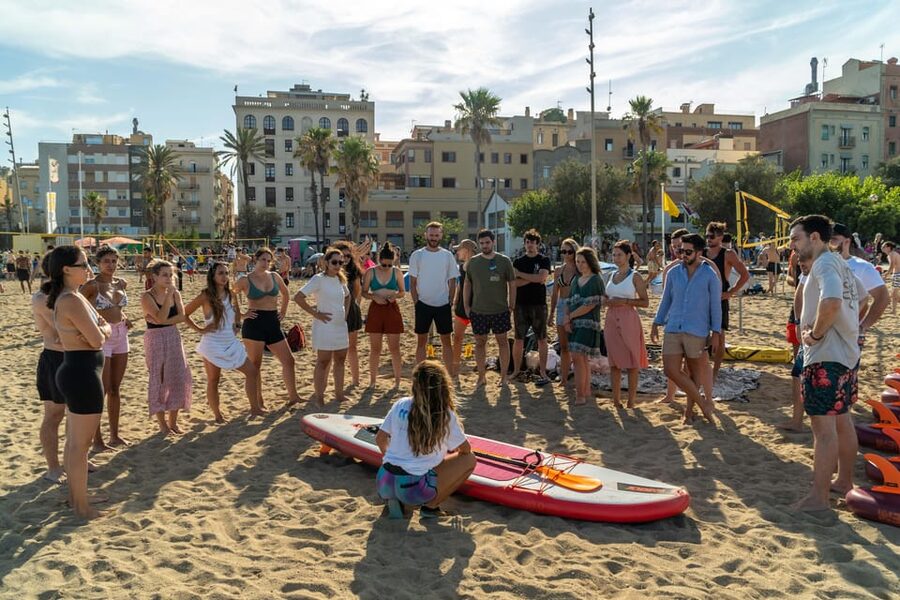 Paddlesurf Lesson in Barcelona - Practical tips for your first session (so it feels easy)