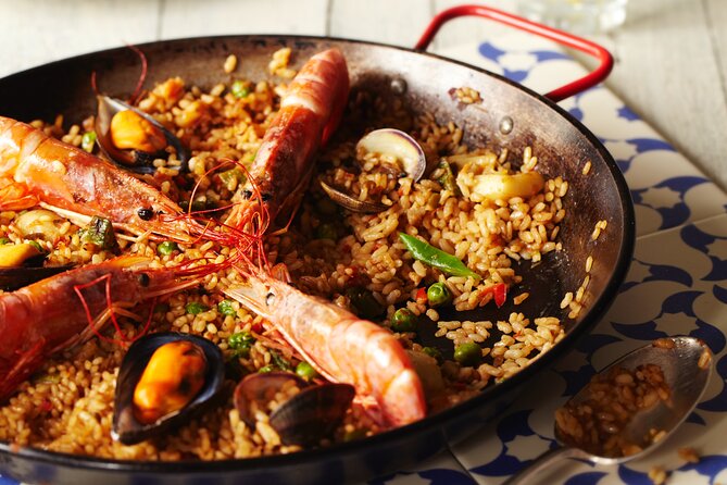 Paella Class & Bottomless Wine: Las Ramblas Views - What You Learn That You Can Use at Home (Not Just Eat and Forget)