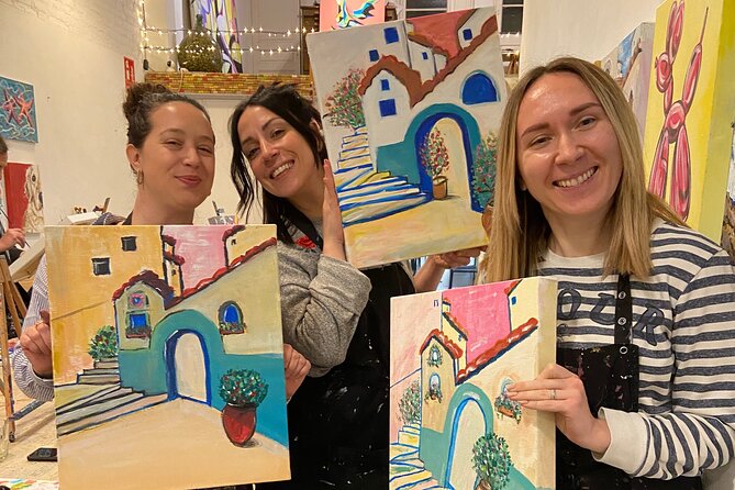 Paint & Wine Workshop in an Art Studio in Barcelona - What You Paint: Real Canvas, Your Own Version