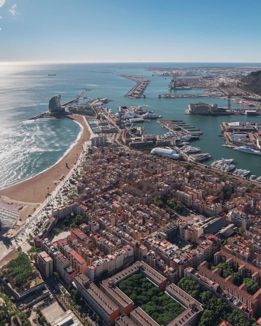 Private Barcelona & Montserrat Helicopter Tour - Camp Nou and the Olympic Ring, the sports zone in one continuous view