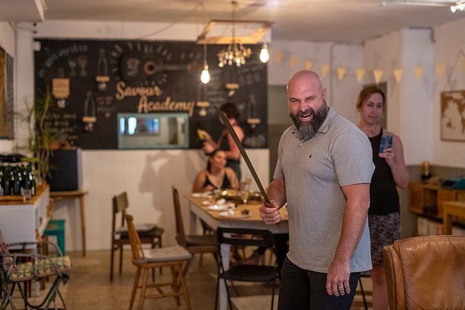 Sabre the Moment: Cava Sabrage Class in Barcelona - The speakeasy after: drinking what you did not spill