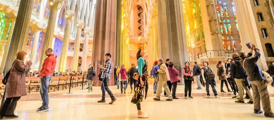 Sagrada Familia with Official Guide & Fast-Track Entry - Inside the Basilica: Stained Glass Light and Forest Columns
