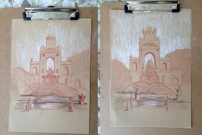 Sketching workshops in Barcelona for everyone - Stop 1: Basilica de la Sagrada Familia, starting with the big challenge