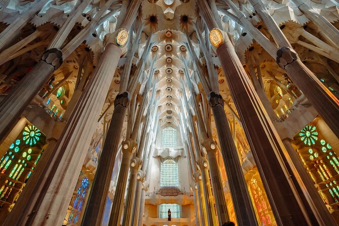 Skip the Line Sagrada Familia Guided Tour & Optional Cava Upgrade - Stained-glass light, tree-like columns, and the feeling of being inside a concept