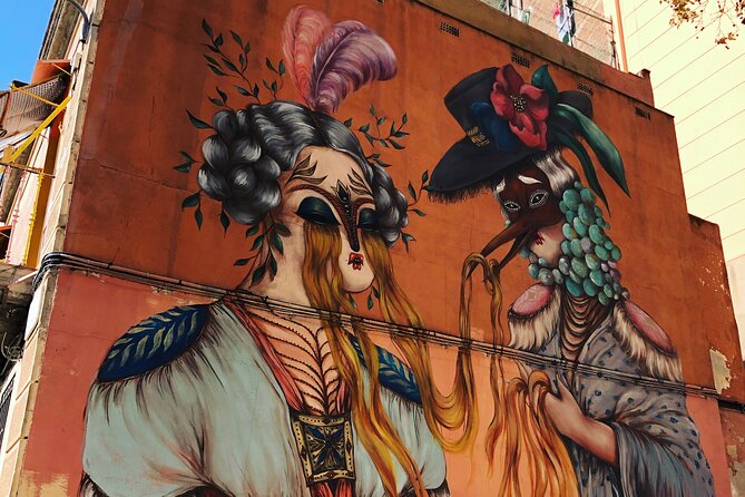Street Art, Sculptures & Crime Stories Walking Tour – Barcelona - La Rambla and the Miró Mosaic You Walk Over Without Realizing
