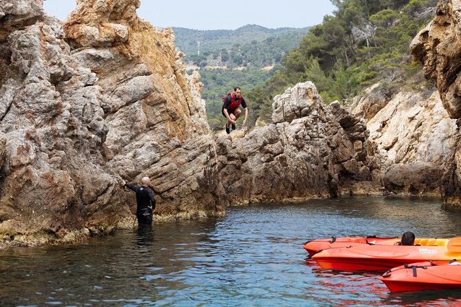 Tossa de Mar: Kayak & Snorkel Tour with Paella from Barcelona - Tossa de Mar Medieval Town time, plus the best viewpoints